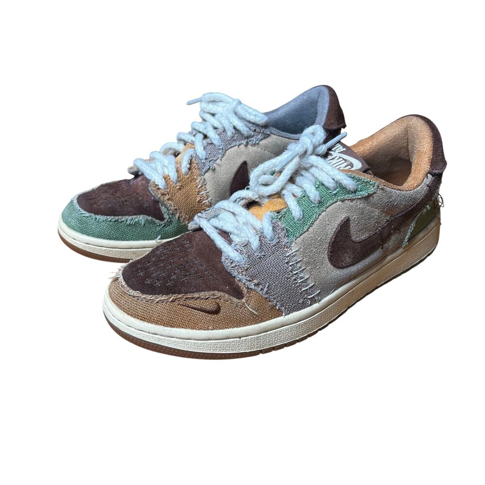 Zion Williamson × Nike Air Jordan 1 OG Flax Green Size 8